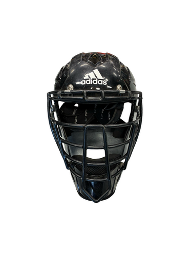 Used Adidas CATCHER HELMET MASK Catchers Helmet w/Mask Black S/M 11682-S000130562