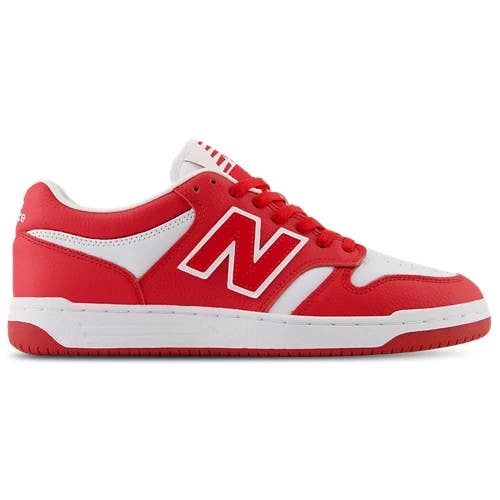 New Balance 480 BB480LHR Sneaker Women Red White Leather Lifestyle Shoes DWA1374