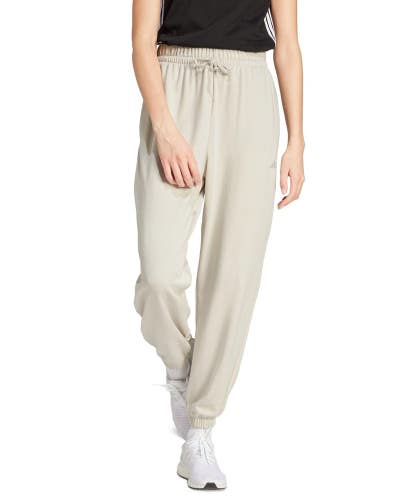 Adidas Essentials Jogger Pants Women's Wonder Alumina Drawstring Waist FTS435