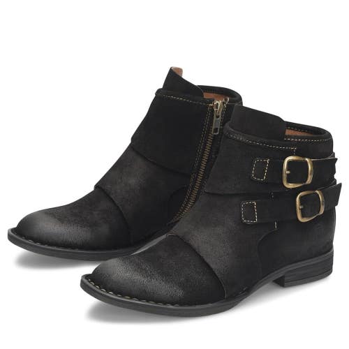 Born Moraga BR0052709 Boots Women's US 6.5 Black Round Toe Ankle Bootie NCZ346