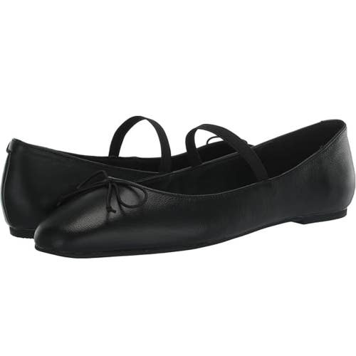 Kenneth Cole New York Myra Ballet Flat Womens 11M Black Leather Round Toe NCZ325
