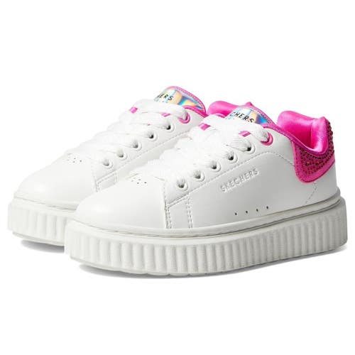 SKECHERS Hi Ridge 310289L-WHP Sneakers Girls US 6 White Comfort Shoes NCZ351