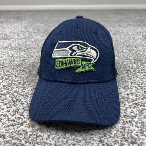 Seattle Seahawks Hat Cap Flex Mens Medium Blue NFL Football 39THIRTY New Era