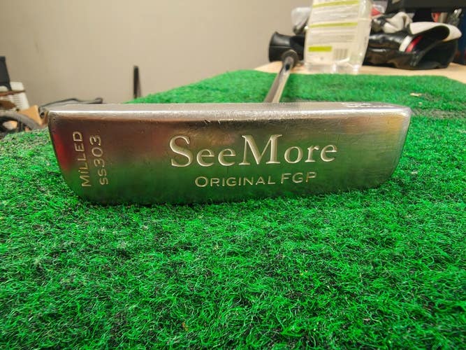 SeeMore Original FGP Milled SS303 Putter RH 36 Inch w Superstroke