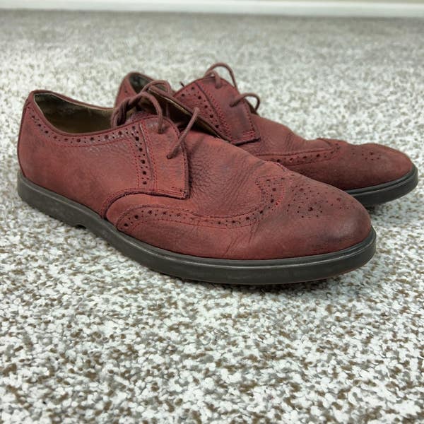 Polo Ralph Lauren Shoes Mens Size 8D Burgundy Leather Orrick Wingtip Oxford  | SidelineSwap | Buy and Sell on SidelineSwap