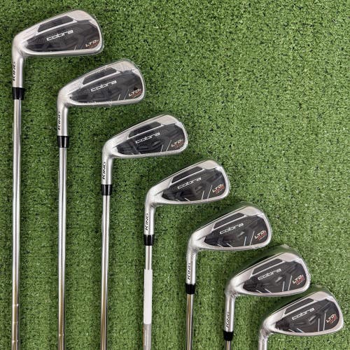 NEW Cobra LTDx One Length Iron Set 5-PW GW KBS Tour Regular Flex Left Handed