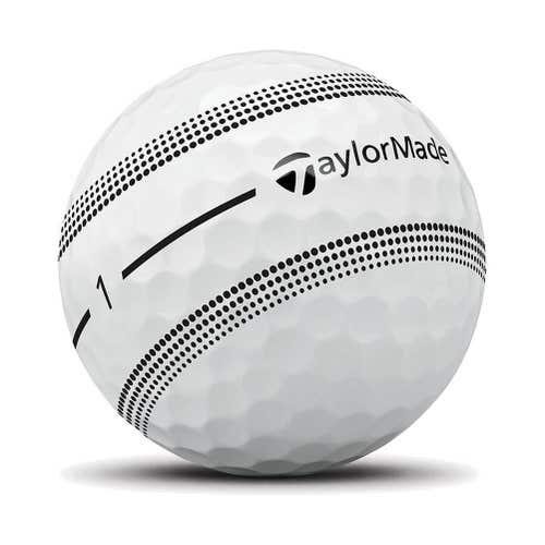 Taylor Made Tour Response Stripe Golf Balls (White/Clear, 3pk) 1 Sleeve 2026 NEW