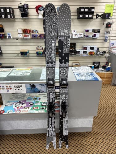 Line Sakana 181 cm 24/25 Skis Light Used W/ Marker Griffin Mounted To 28.5 Boot