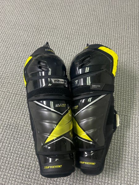 Senior Bauer Supreme Ultrasonic 15" Shin Pads (New)