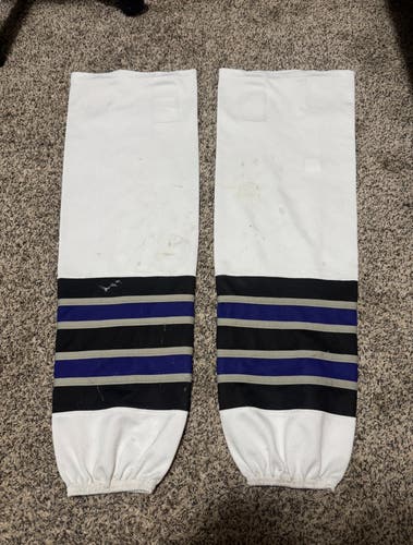 Two Pairs - COMBO - Purple Senior Large Premium Socks Pro Stock (Used)