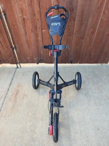 Clicgear Model 2.0 3 Wheel Collapsible Golf Push Cart Black