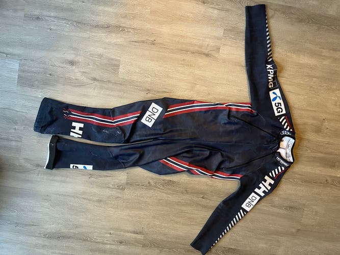 HENRIK KRISTOFFERSEN 2023 Helly Hansen DH speed suit (Used) FIS Legal