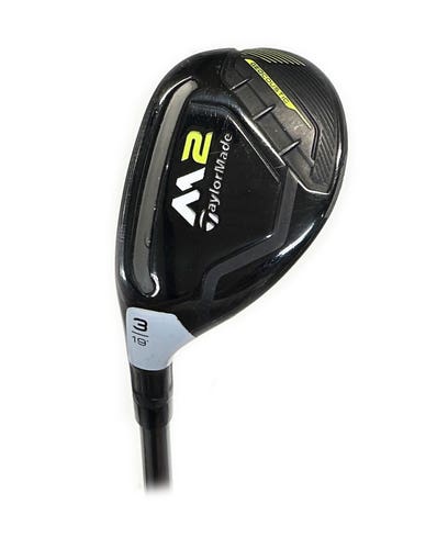 LH TaylorMade M2 19* 3 Hybrid/Rescue TaylorMade REAX 75g Stiff Flex