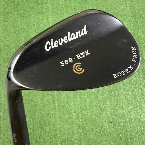 Cleveland 588 RTX 48 Gap Wedge Black Pearl Steel Shaft Left Handed 35.75