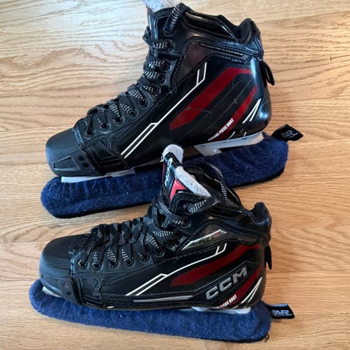 CCM EFLEX6.9 Senior Goalie Skates Regular Width 7.5 (Used) with extra runners!