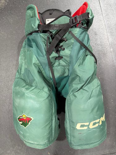 Wild Senior Medium CCM HP45X Hockey Pants Pro Stock (Used) 9937