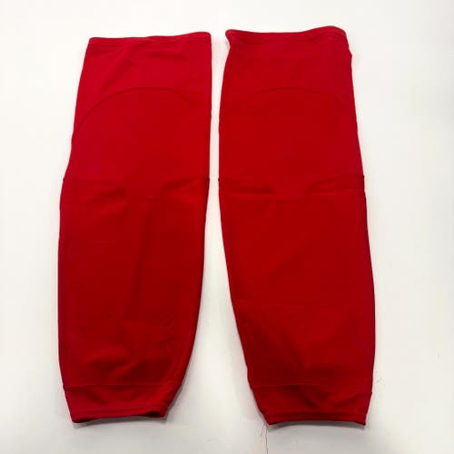 Used Red Practice Socks - Chicago Blackhawks - Adidas Senior XL