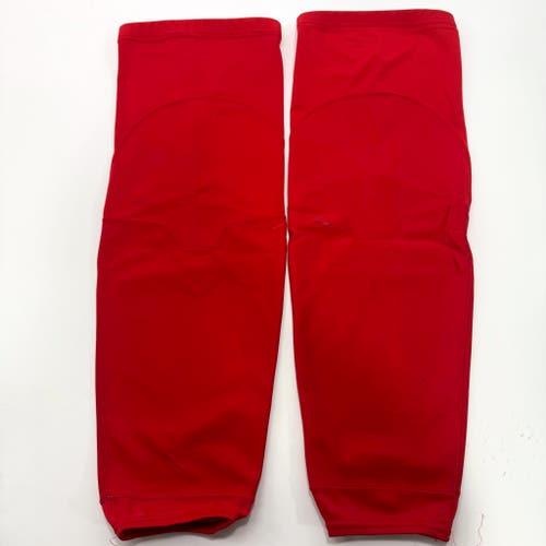 Used Red Practice Socks - Chicago Blackhawks - Adidas Senior Large