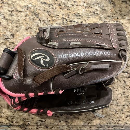 Rawlings FP11T FastPitch 11" Youth RHT Softball Glove Brown Pink