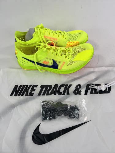 Nike ZoomX Dragonfly XC Men's Size 7 Volt Racing Running Spikes DX7992-701 NEW