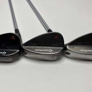 TaylorMade Milled Grind Black Wedge Set 52* 12 | 56* 12 | 60* 10 DG RH