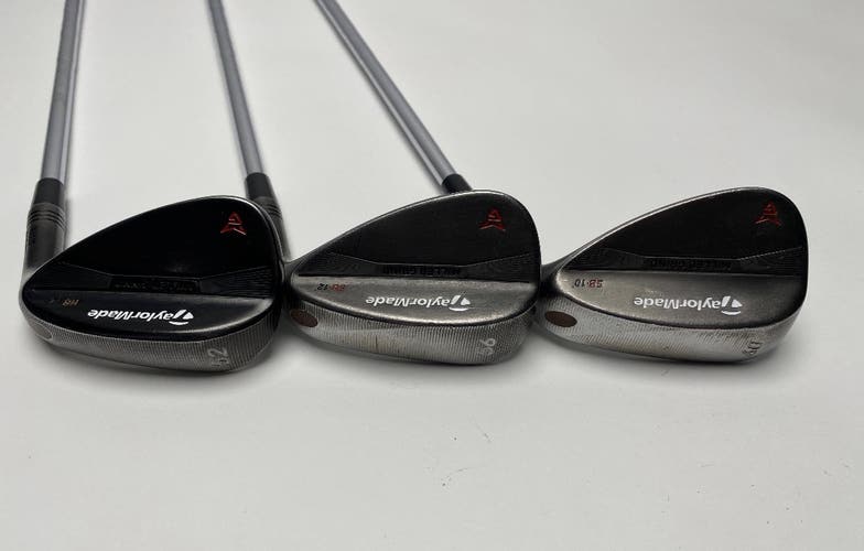 TaylorMade Milled Grind Black Wedge Set 52* 12 | 56* 12 | 60* 10 DG RH