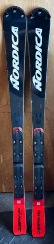 Nordica Dobermann SLJ Plate 135 cm Racing Skis With Bindings (Used)