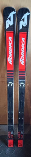 Nordica Dobermann GSJ Plate 149 cm Skis With Bindings Max Din 10 (Used)
