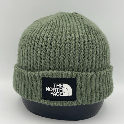 The North Face Salty Dog Beanie Unisex Adult Lined Hat Cap TNF Green OSFA