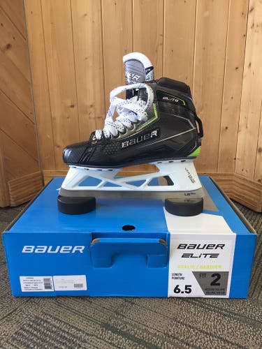 2021 Bauer Elite Hockey Goalie Skates Size 6.5 Fit 2 (New)