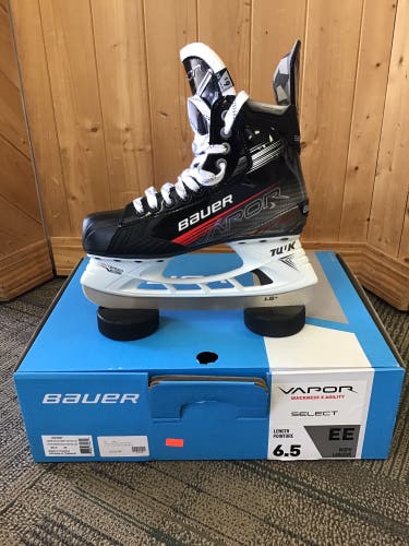2023 Bauer S23 Vapor Select (SMU) Hockey Skates Extra Wide Width 6.5 (New)
