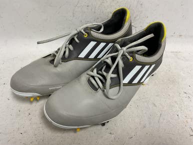Used Adidas Adizero Tour 674911 Mens Golf Shoes White And Grey Senior 10.5 11855-S000201878