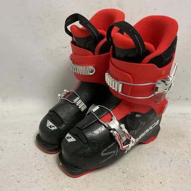 Used Nordica SPEED MACHINE J2 Boys DH Ski Boot Black And Red 215 MP - J03 11855-S000201854