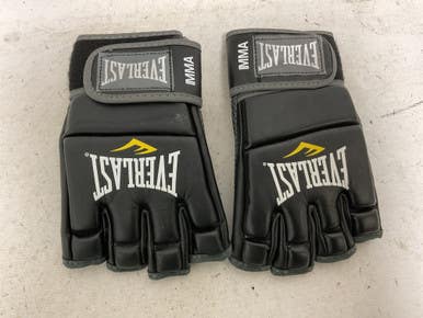 Used Everlast MMA KICKBOXING Gloves Black Senior 11855-S000201826