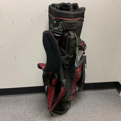 Used Maxfli Mens Stand Bag Black And Wine Red 11855-S000201804