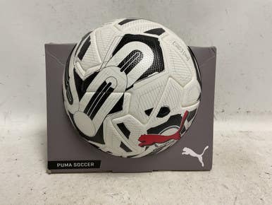 Used Puma ORBITA 1 Size 5 Soccer Ball White/Black/Red 11855-S000201785