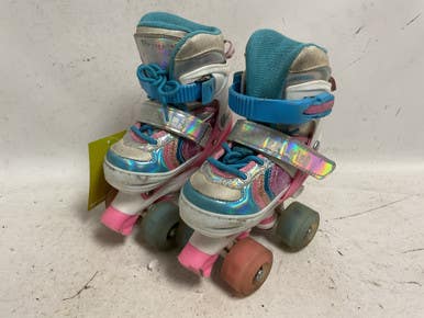 Used WHEELKIDS Child Roller Quad Skates Pink Adjustable 11855-S000201732