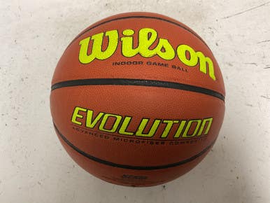 Used Wilson EVOLUTION Basketball Adult Indoor Optic Yellow 29 1/2" 11855-S000201692
