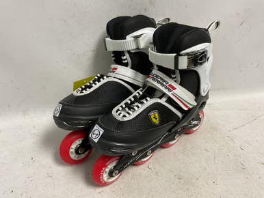 Used MESUCA FERRARI ADJ SKATES Senior Rec Fitness Skates Black Adjustable 11855-S000201886