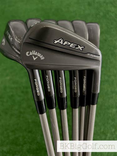 Callaway Apex 24 TI Fusion Black Smoke Iron Set 5-A / SteelFiber i110