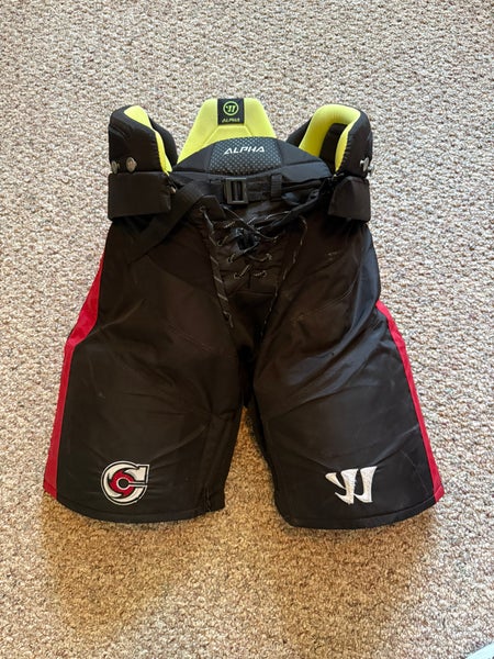 Senior Medium Cincinnati Cyclones Warrior Alpha Hockey Pants Pro Stock (Used)
