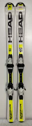 Kid's HEAD 137cm All Mountain SuperShape Team Skis With Head LRX 7.5 Bindings (Used)(SY2917)