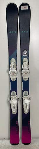 Kid's Axis 130 cm All Mountain Luna Skis With Elan 4.5 Bindings (Used) (SY2918)