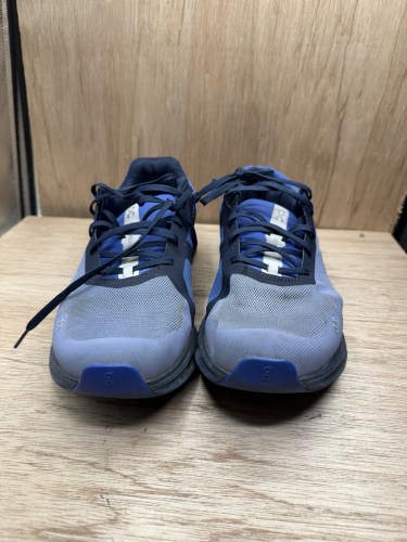 On Shoes Mens Size 11 Cloudrunner Shale Cobalt Mesh Athletic Running Sneakers