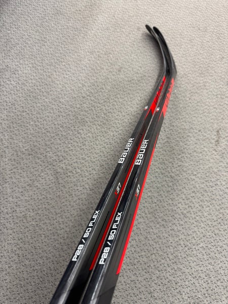 2-Pack Junior Bauer Vapor X3.7 Right Handed Hockey Stick P28 50 Flex (New)