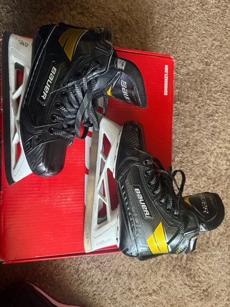 2020 Bauer Supreme Ultrasonic Hockey Goalie Skates Regular Width Size 5.5 (Used)