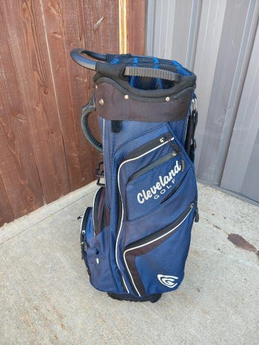 Cleveland 14 Divider Golf Cart Bag Blue/Black