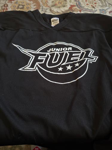Black Large Men's Athletic Knit Jersey