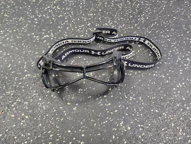 Used Under Armour WOMENS GOGGLES Lacrosse Facial Protect Black Senior 11849-S000038705