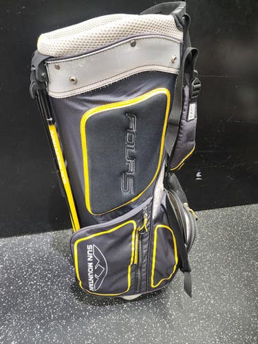 Used Sun Mtn FOUR 5 Mens Stand Bag Black And Yellow 11849-S000038713